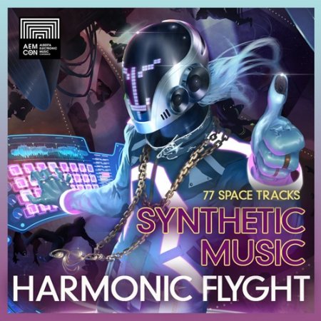 Обложка Harmonic Flyght: Synthspace Music (2021) Mp3