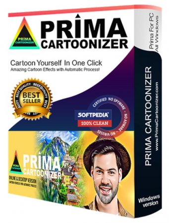Обложка Prima Cartoonizer 4.2.9 (ENG) - Преобразуйте Ваши фотографии в мультфильмы!