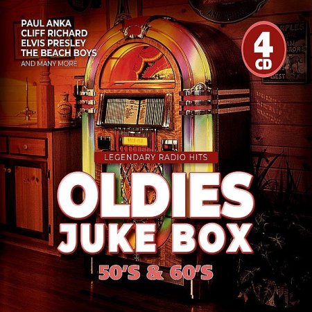 Обложка Legendary Radio Hits - Oldies Juke Box 50s-60s Hits (4CD) (2022) Mp3