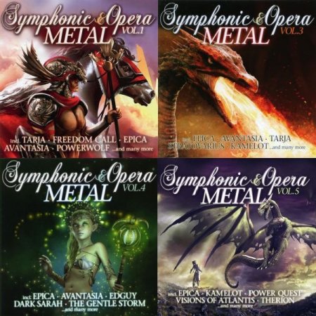 Обложка Symphonic and Opera Metal Vol. 1-5 (10CD) (2015-2019) FLAC