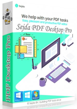 Обложка Sejda PDF Desktop Pro 7.5.5 + Portable (2023) Multi / Eng - Работа с PDF документами!