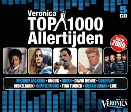 Обложка Veronica Top 1000 Allertijden: Editie 2009 (5CD Box Set) FLAC